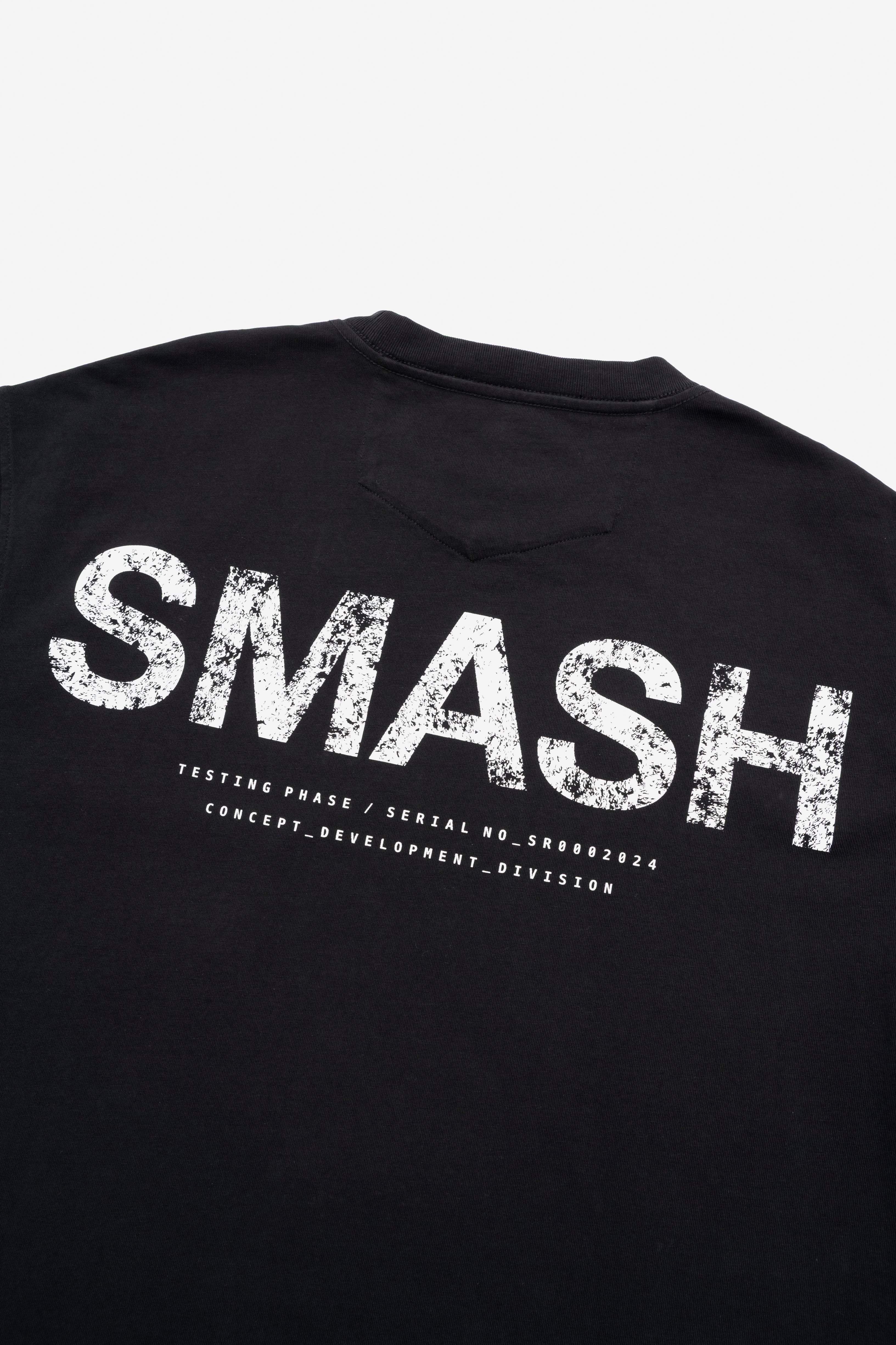 SR Core Basic - Black Smash Print T-shirt