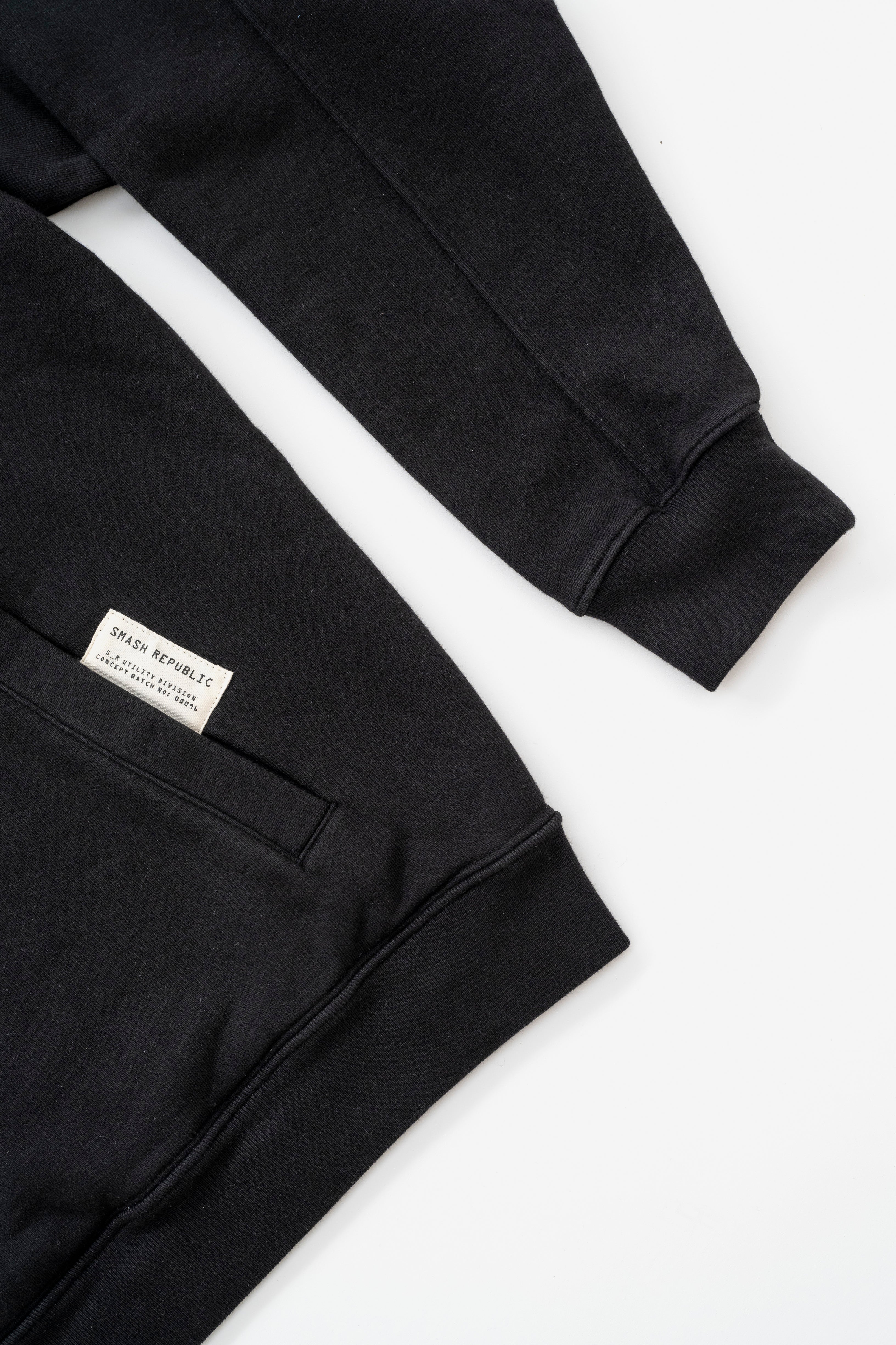 SR Hoodie - Plain Black Hoodie