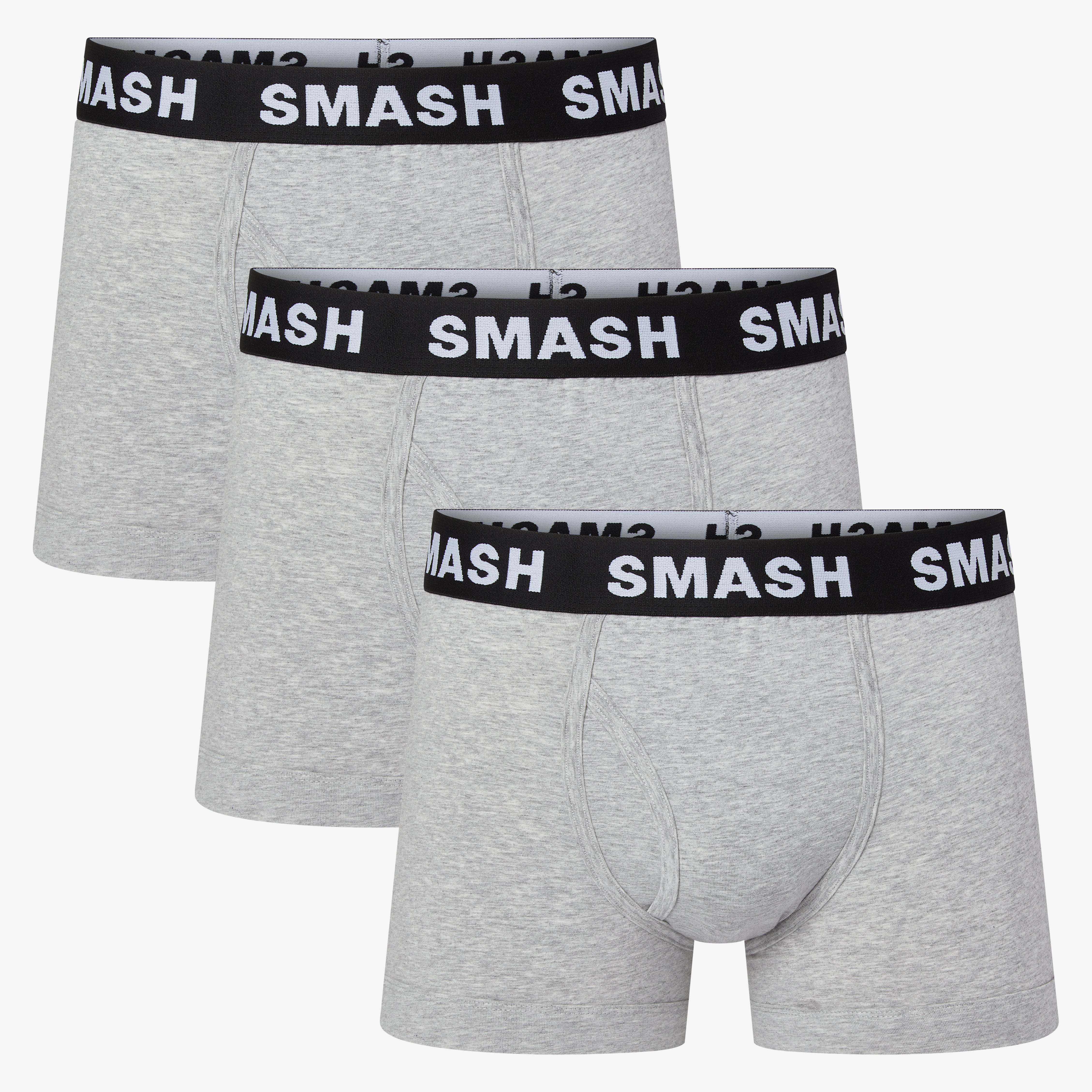 Underwear Open fly Grey 3 Pack