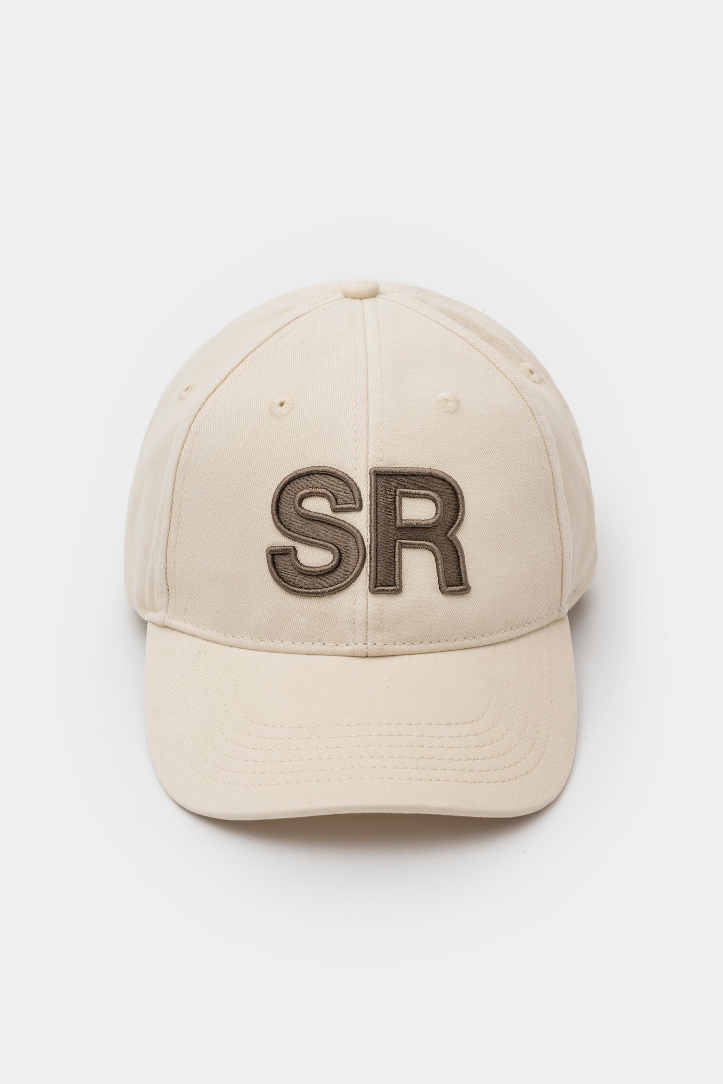 Baseball Hat - Off White 3D outline embroidery