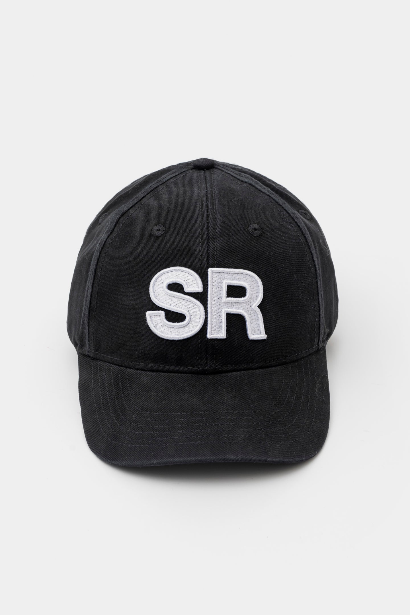 Baseball Hat - Black 3D outline embroidery