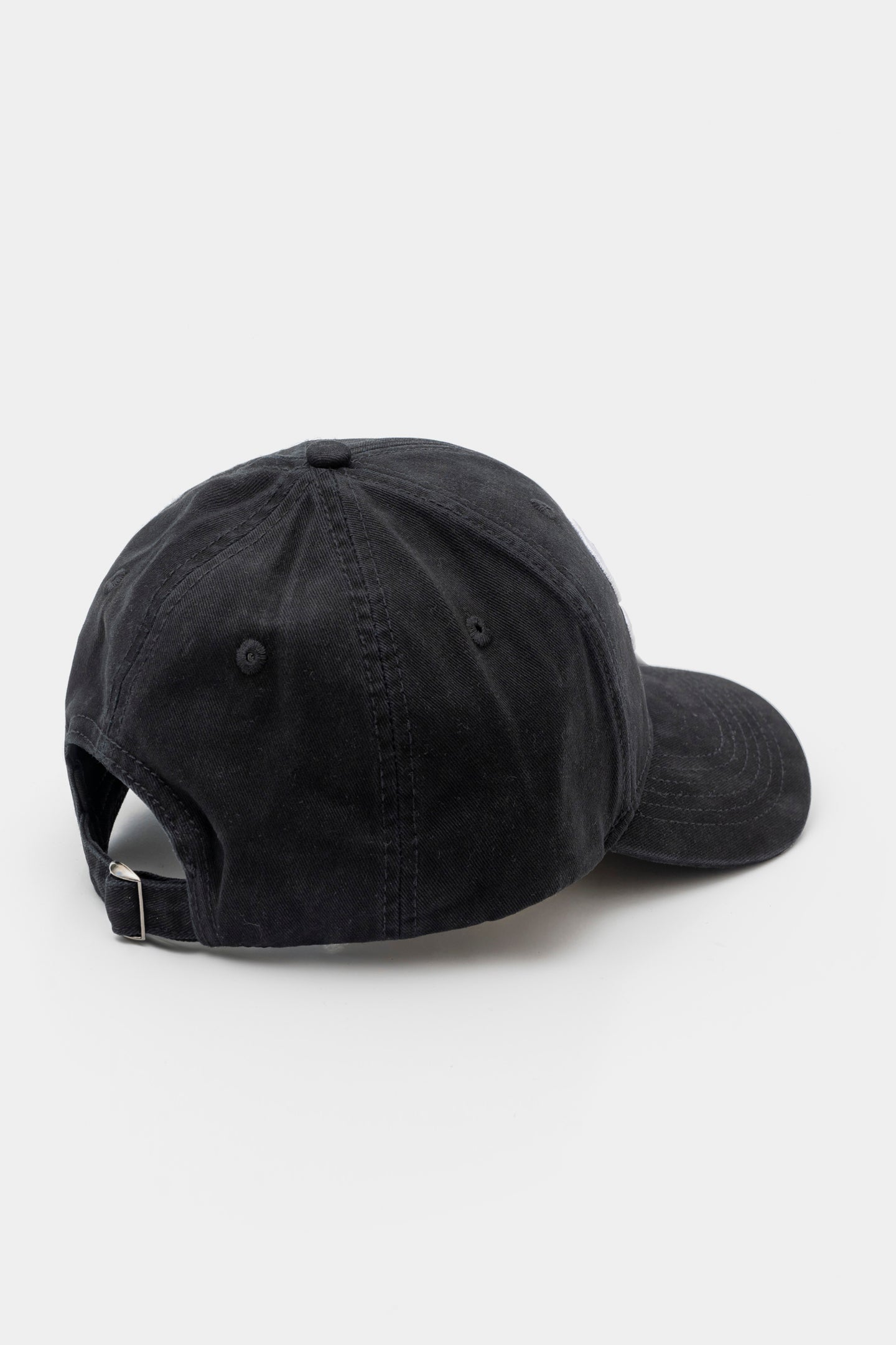 Baseball Hat - Black 3D outline embroidery