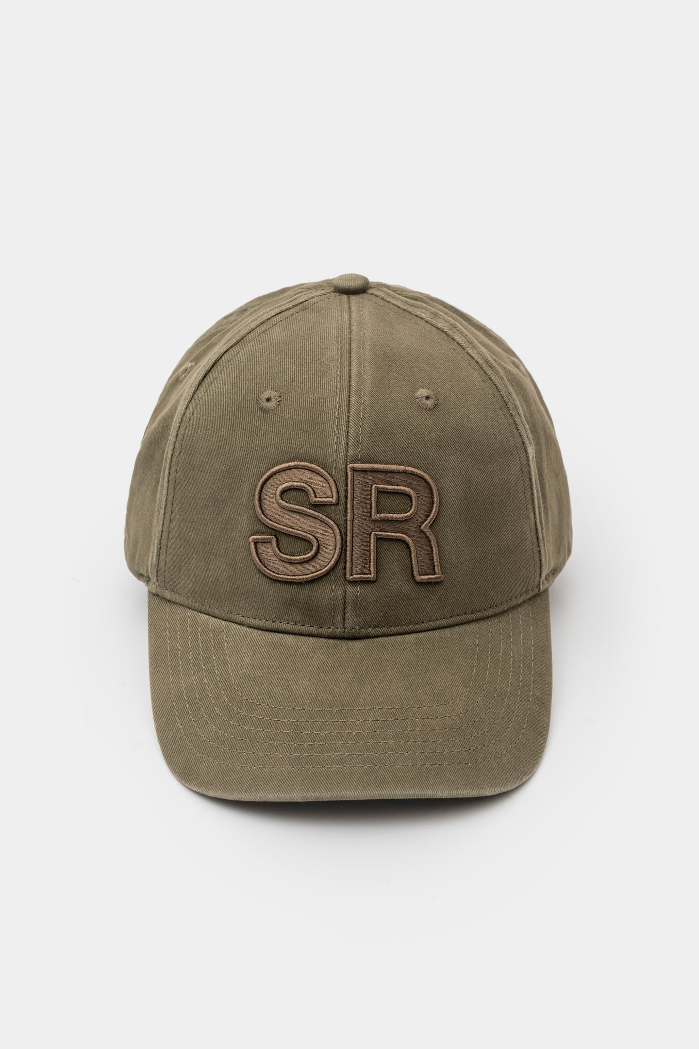 Baseball Hat - Taupe 3D outline embroidery