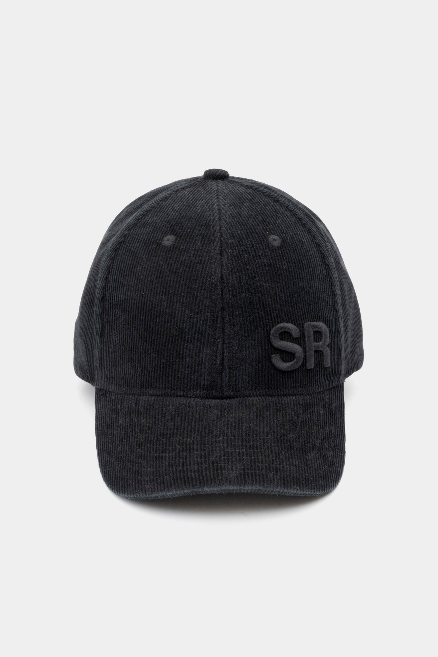 Baseball Hat - Corduroy Washed Black SR 3D