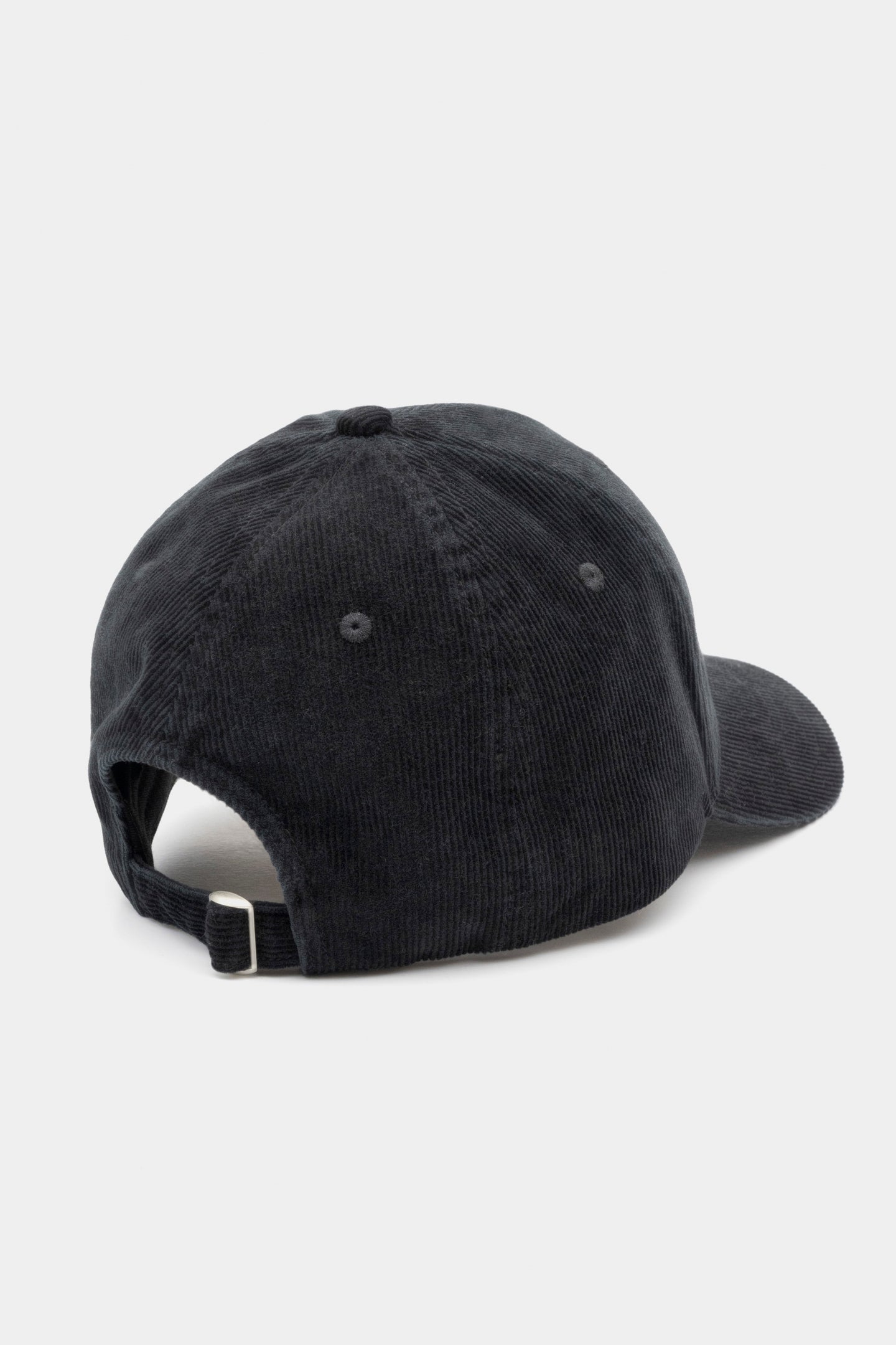 Baseball Hat - Corduroy Washed Black SR 3D