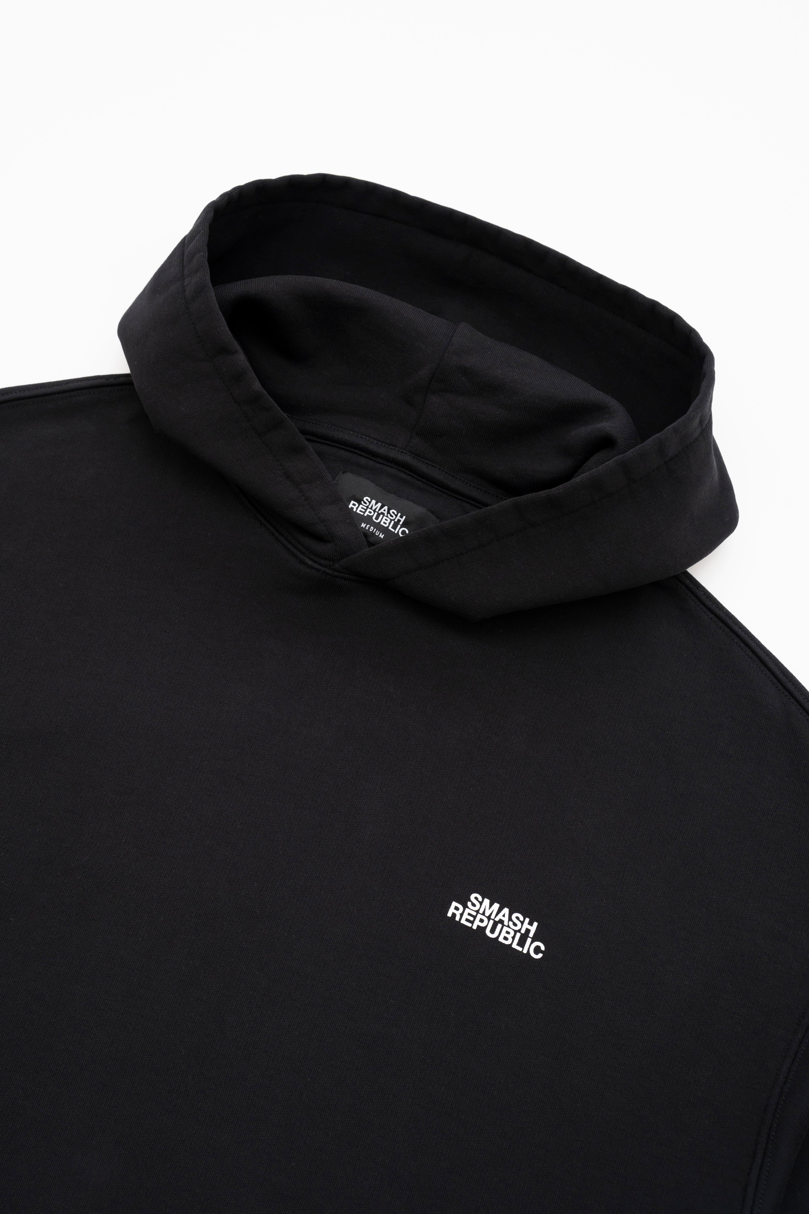 SR Hoodie - Black Smash Printed Hoodie