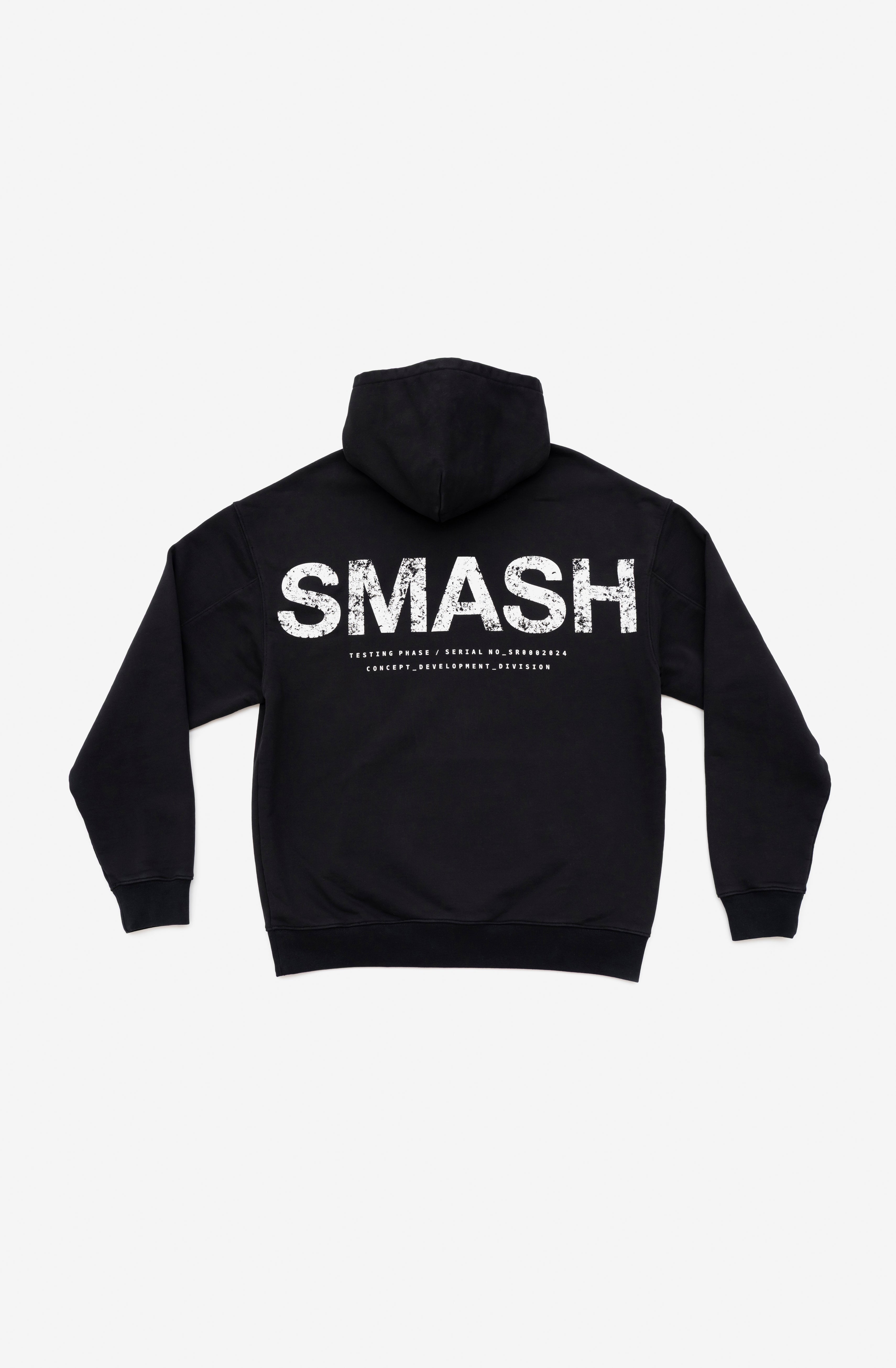 SR Hoodie - Black Smash Printed Hoodie