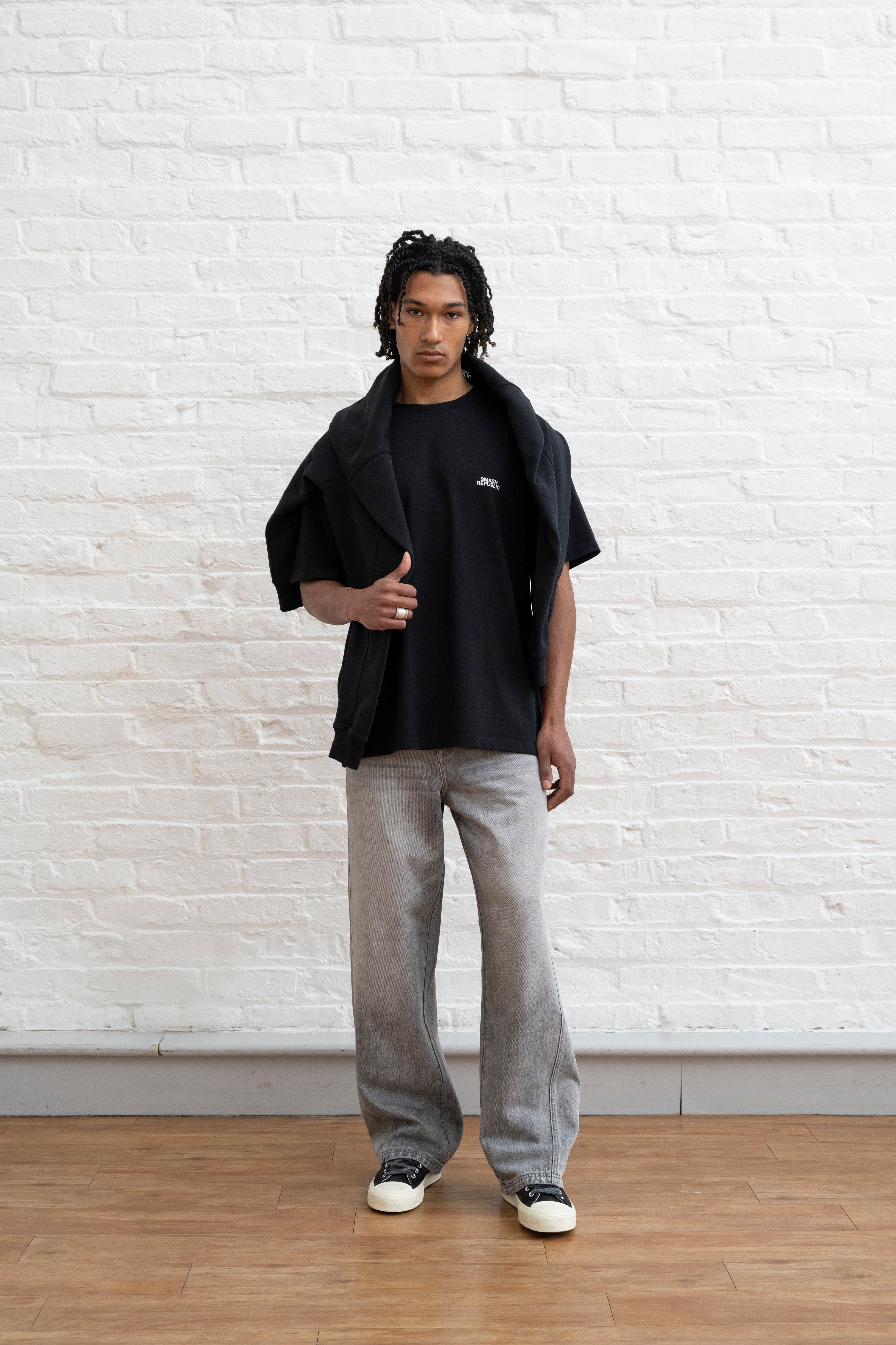 SR Core Basic - Black Smash Print T-shirt