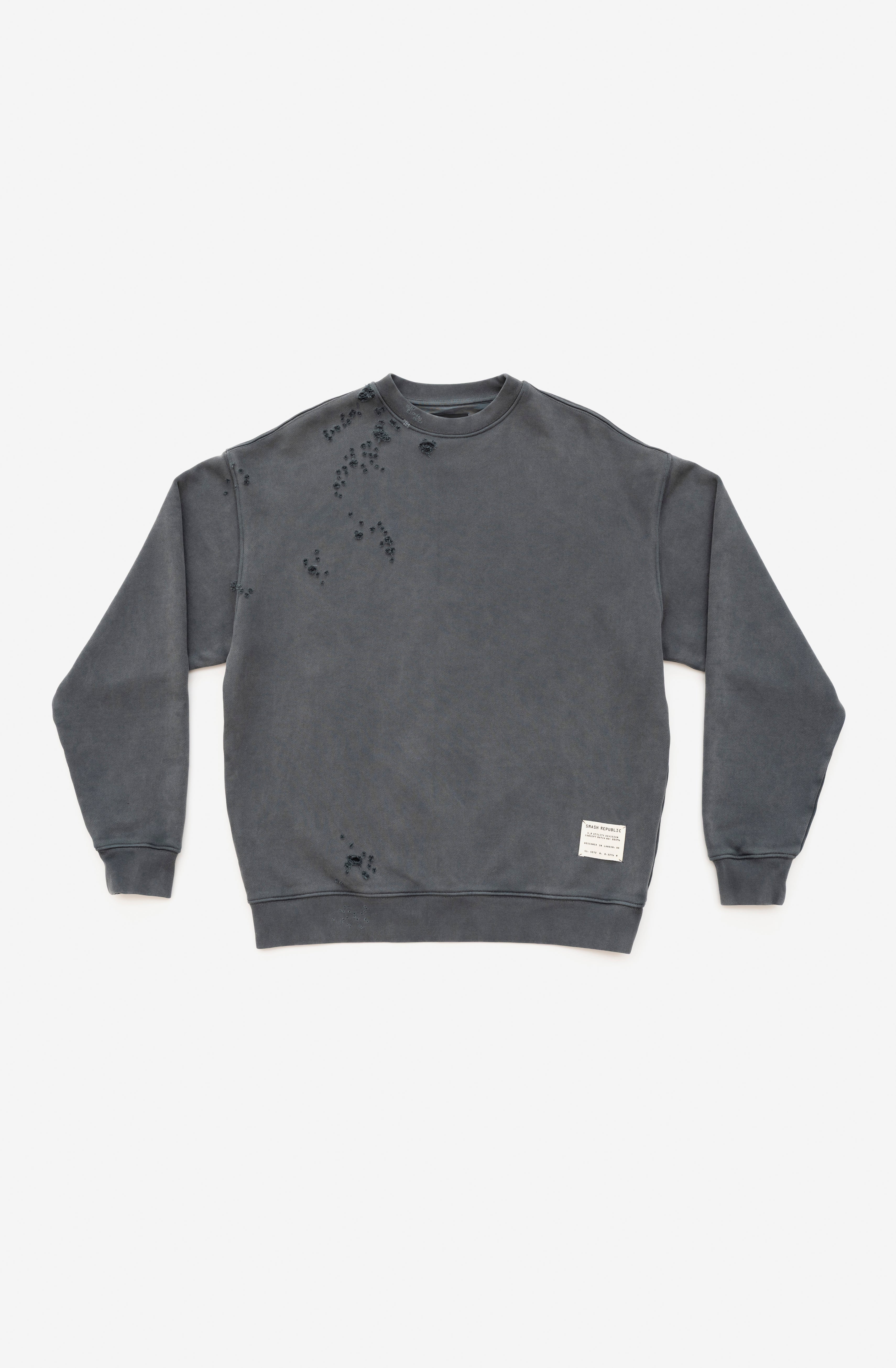 SR Sweater - Destroyed Black Fade out