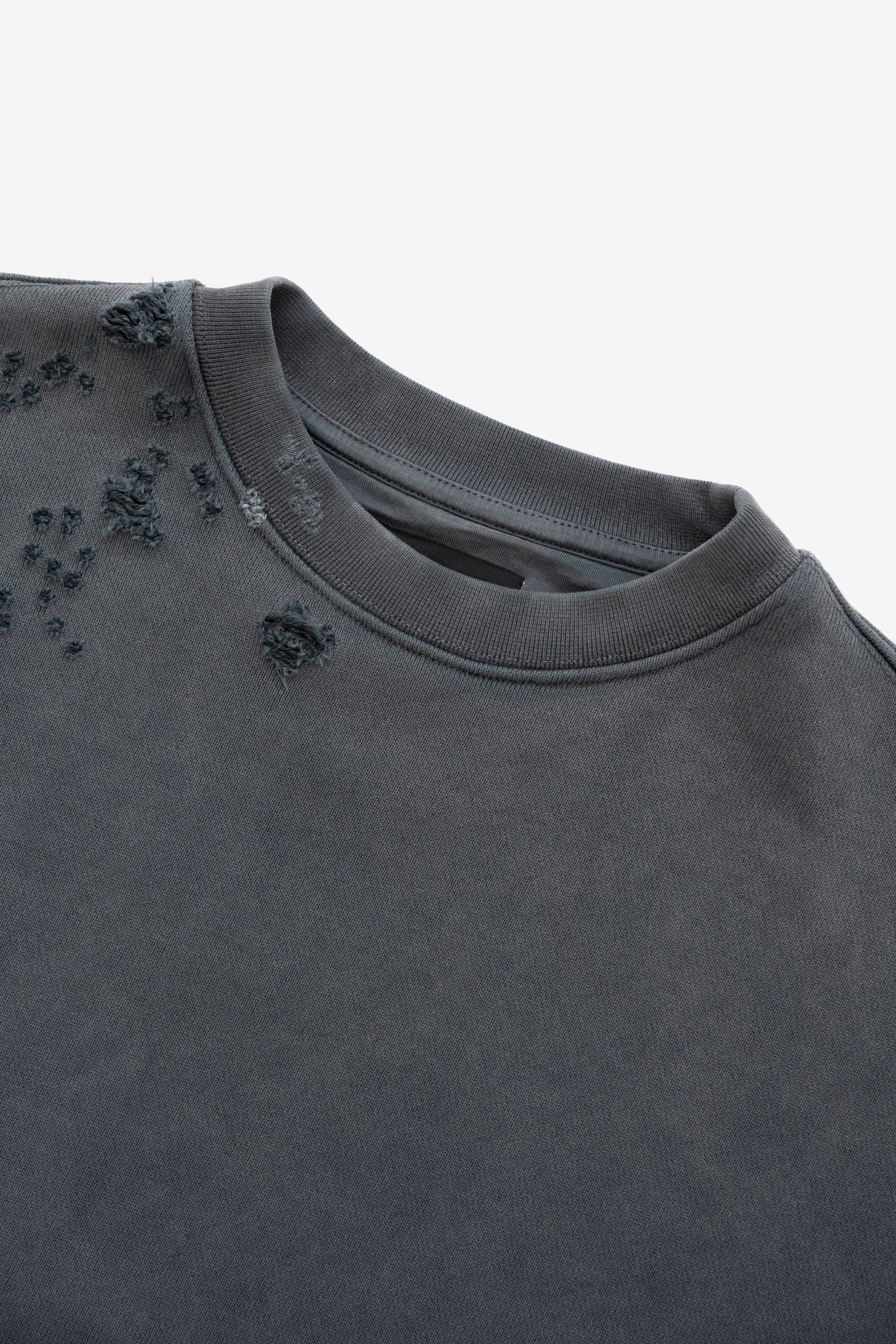 SR Sweater - Destroyed Black Fade out