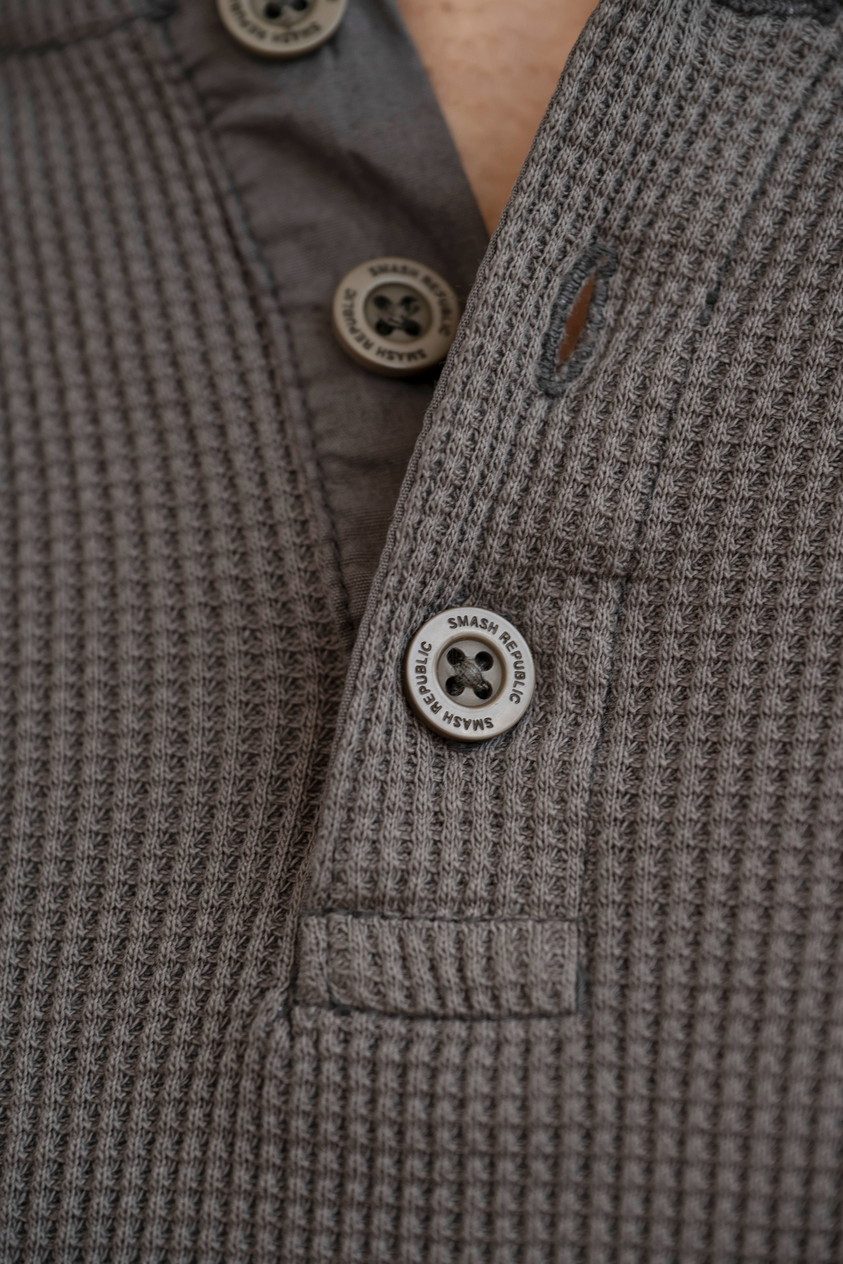 Grit Henley - Washed Brown