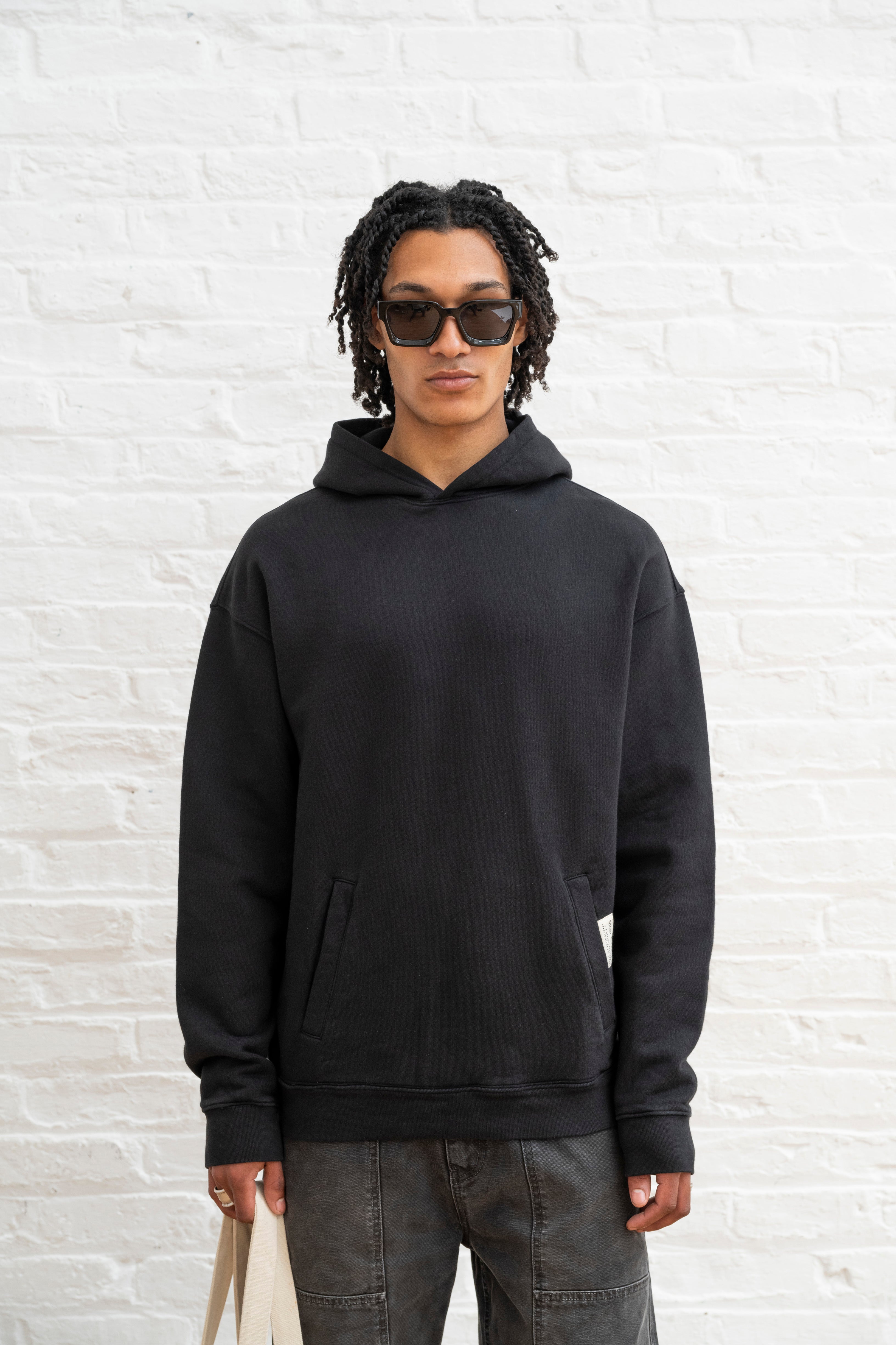 SR Hoodie - Plain Black Hoodie