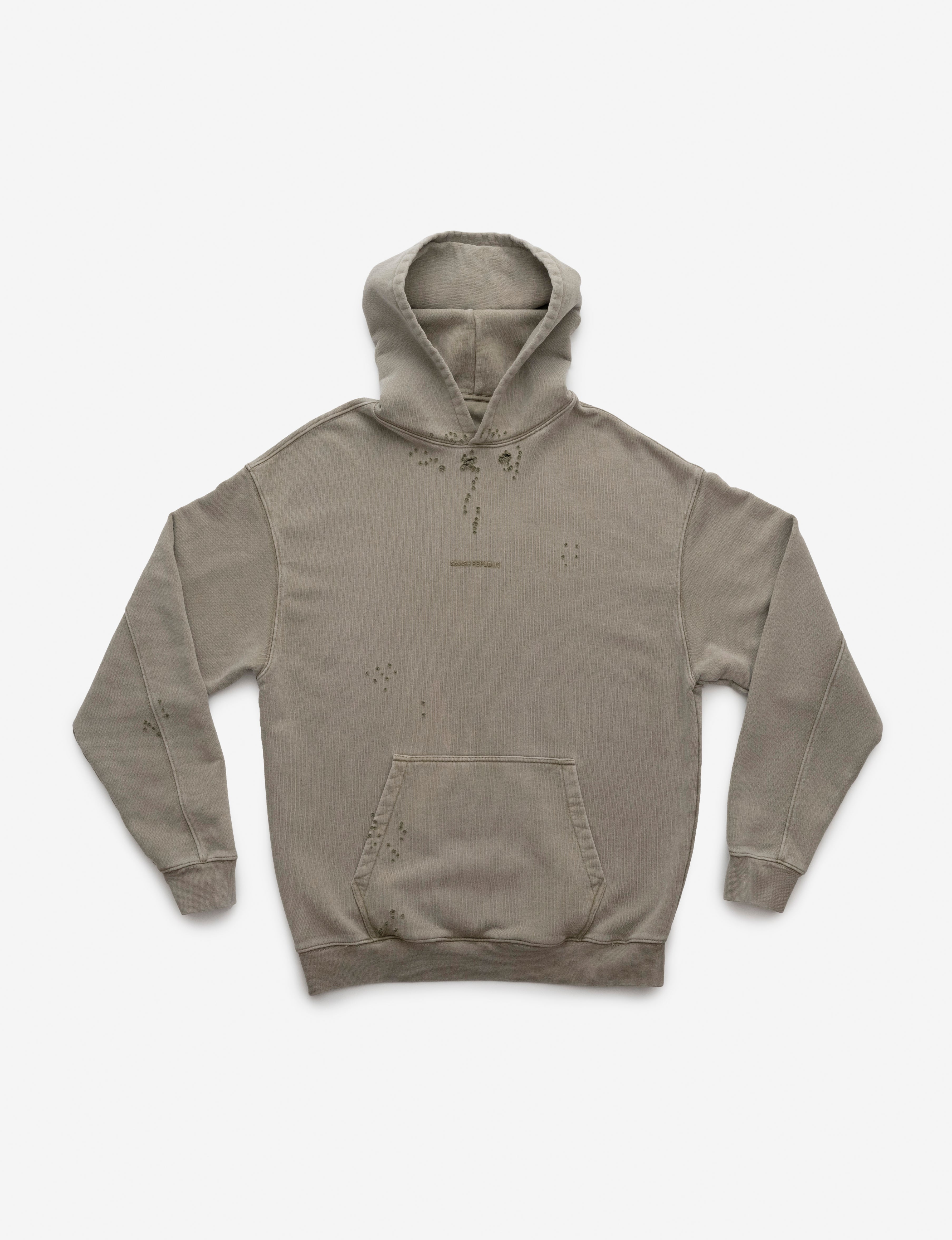 SR Hoodie - Olive Destroyed