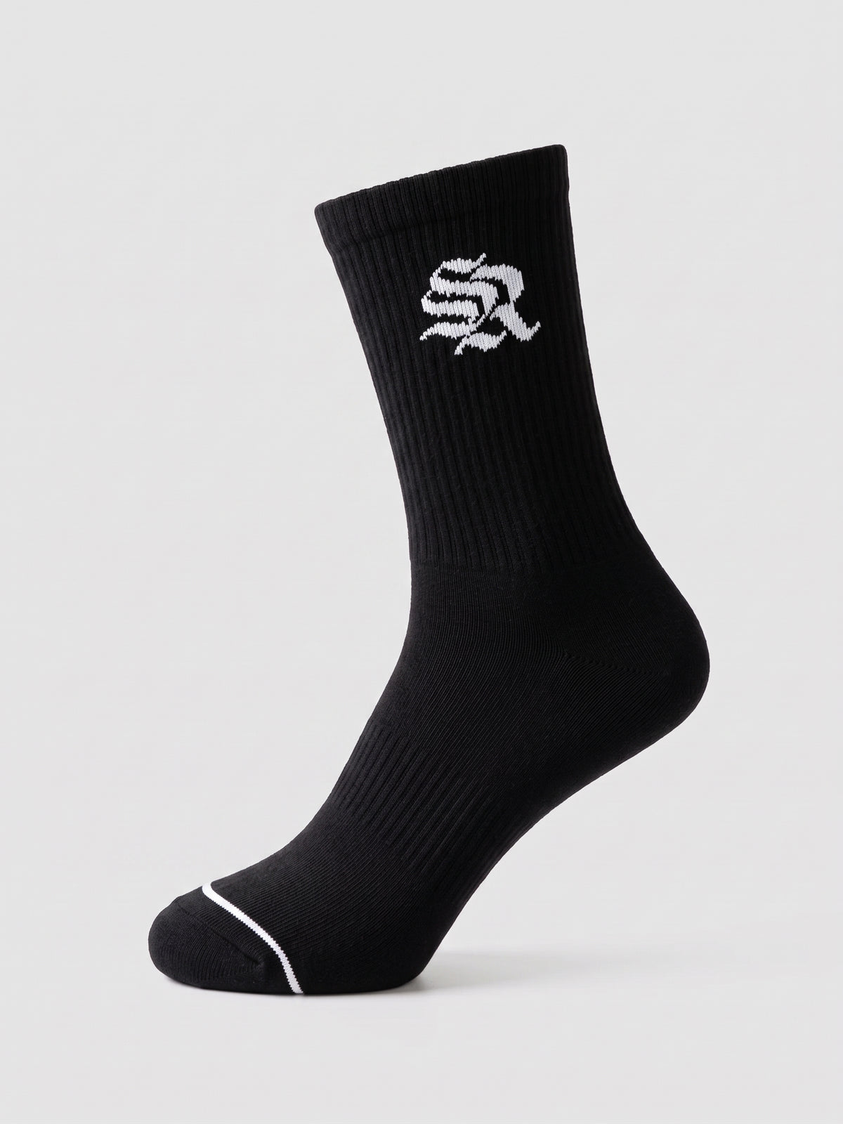 Black Socks SR logo 3 Pack